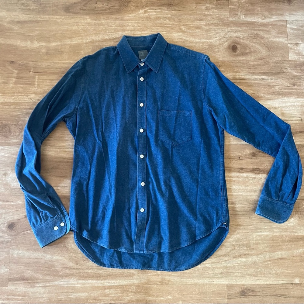 GREI. - Long Sleeve Denim Shirt, Size 2